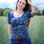 Schnittmuster und Ebook Shirt Dahlia, Gr. 32-50 - Sewando