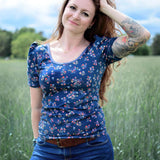 Schnittmuster und Ebook Shirt Dahlia, Gr. 32-50 - Sewando