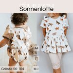 Schnittmuster Sonnenlotte Sommer-Romper, Tunika Gr. 56-104 - Sewando