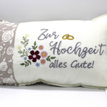 Stickdatei Blumen Hochzeit alles Gute - Sewando