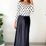 Satinrock Maxirock BLANCA, Gr. 32-50, PDF Schnittmuster - Sewando