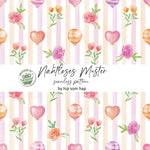 Luftballons Streifen No. 2 – Nahtloses Aquarell-Stoffmuster als JPG (30 x 30 cm, 300 DPI) - Sewando