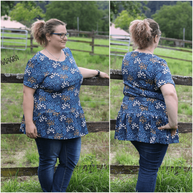 Schnittmuster Tunika, Shirt Aurora Gr. 32 bis 54 - Sewando