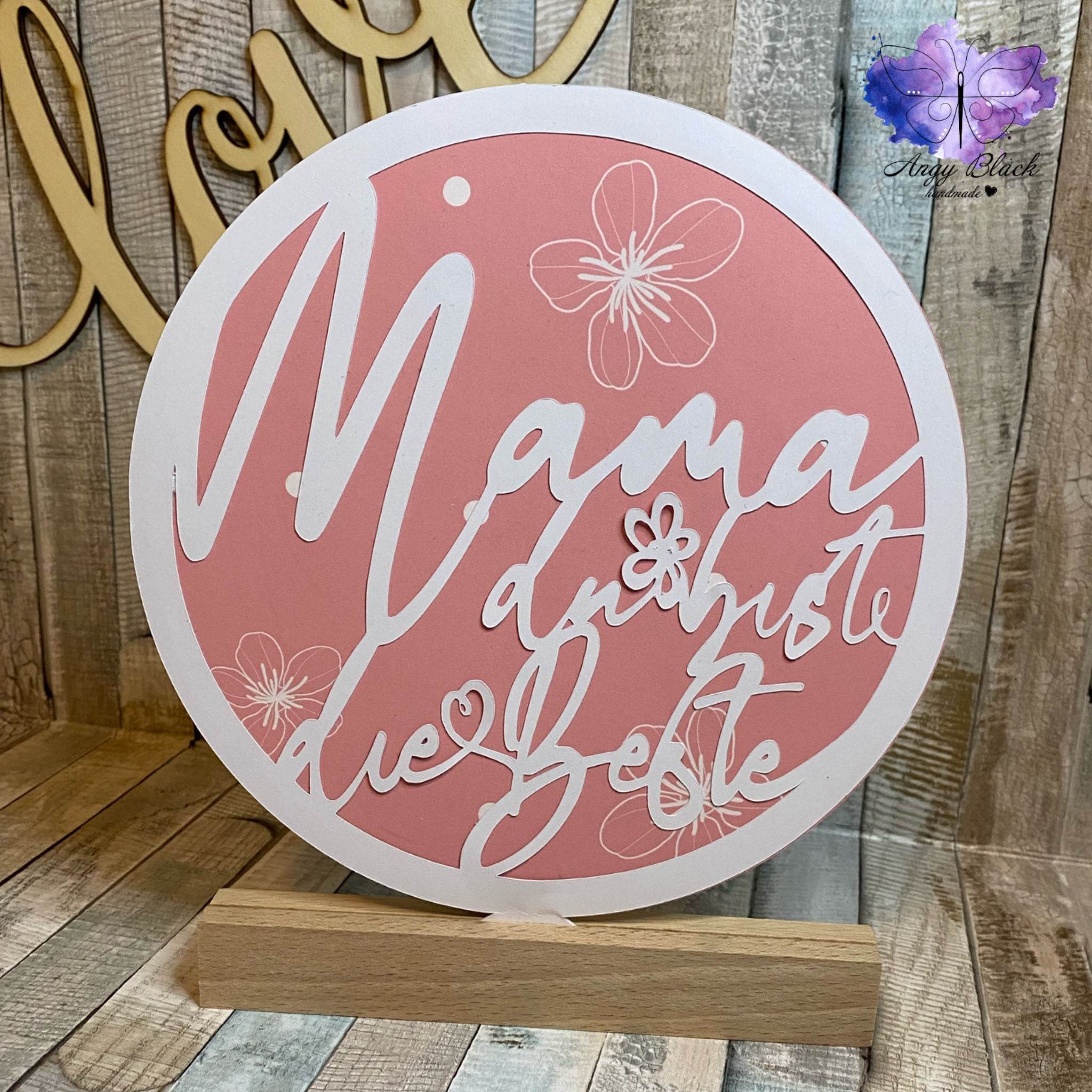 Laser und Plotterdatei zum Muttertag, SVG und PNG - Sewando