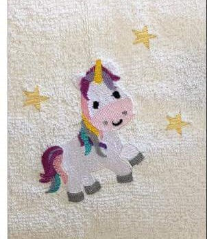 Stickdatei Einhorn Füllstich und Applikation - Sewando