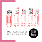 Laserdatei - Klammern mit Ostermotiv - Sewando