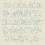 Stickdatei Doodle Schrift mit Herz Buchstaben Zahlen ca. 5cm Set 967 Schrift - Sewando