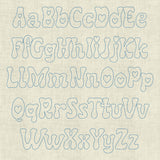 Stickdatei Doodle Schrift mit Herz Buchstaben Zahlen ca. 5cm Set 967 Schrift - Sewando
