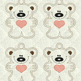 Stickdatei Teddy Schlüsselanhänger Set 335 - Sewando