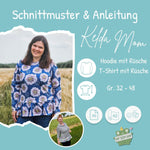 Sparpaket Schnittmuster Kelda Kapuzenpulli für Mädchen und Damen Gr 98- 134 und 32–48 - Sewando