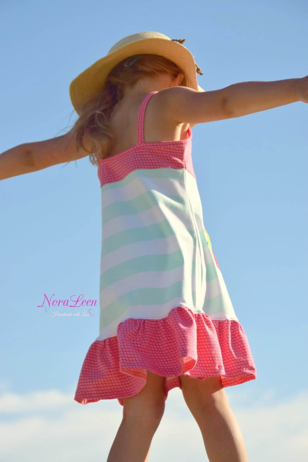 Schnittmuster und Nähanleitung Trägerkleid Lara Gr. 80–164 - Sewando