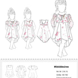 Schnittmuster Kinder Kleid Desiree Gr. 80-140 - Sewando