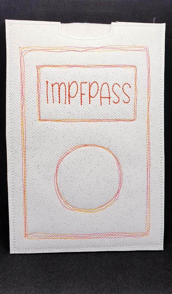 Stickdatei - SCRIBBLE Impfpass - Hüllen (6 Motive) - Sewando