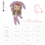 Mädchen im Hasenanzug Stickdatei – zuckersüßes Kuschelfeeling für deine Stickmaschine - Sewando