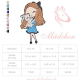 Mädchen Stickdatei – Freundschaft für deine Stickmaschine - Sewando