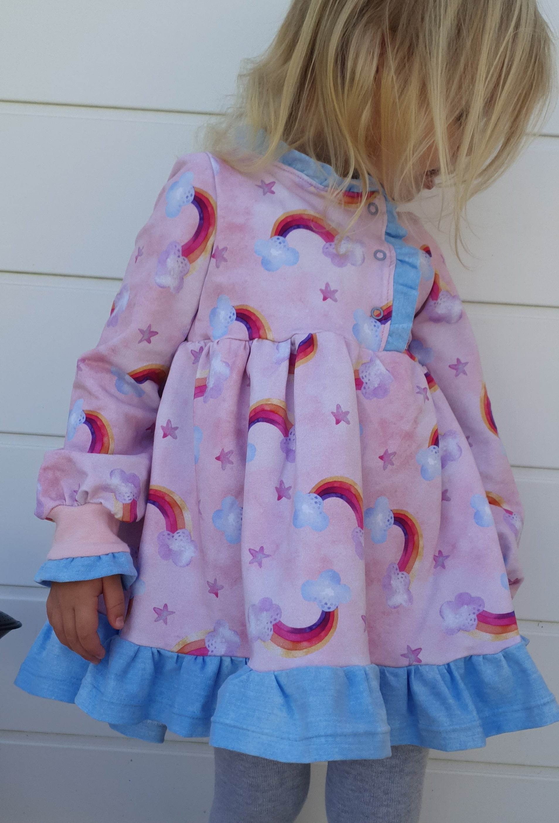 Schnittmuster Kleid Mia Größen 80-140, - Sewando