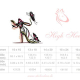 High Heel Stickdatei – elegantes Motiv für Mode- & Geschenkideen - Sewando