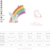 Katze mit Regenbogen Stickdatei – zauberhaftes Himmelsmotiv für Erinnerung & Trost - Sewando