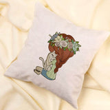 Mädchen mit Katze Stickdatei – liebevolles Motiv für Geschenke & Kleidung - Sewando