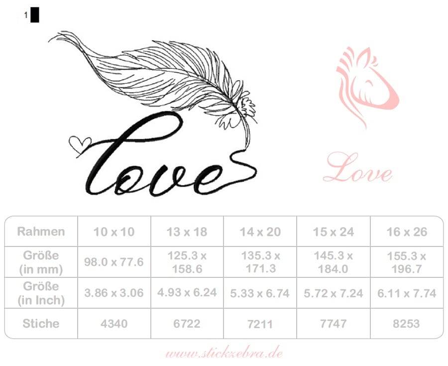 Love – wenn eine Feder mehr sagt als tausend Worte - Sewando