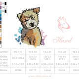 Hund Stickdatei – verspieltes Motiv für liebevolle Nähprojekte & kreative Geschenke - Sewando