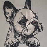 Stickdatei Applikation Französische Bulldogge "Luna" - realistisch - FÜR HELLE & DUNKLE STOFFE