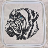 Stickdatei Mastiff "Marta" - realistisch - FÜR HELLE STOFFE