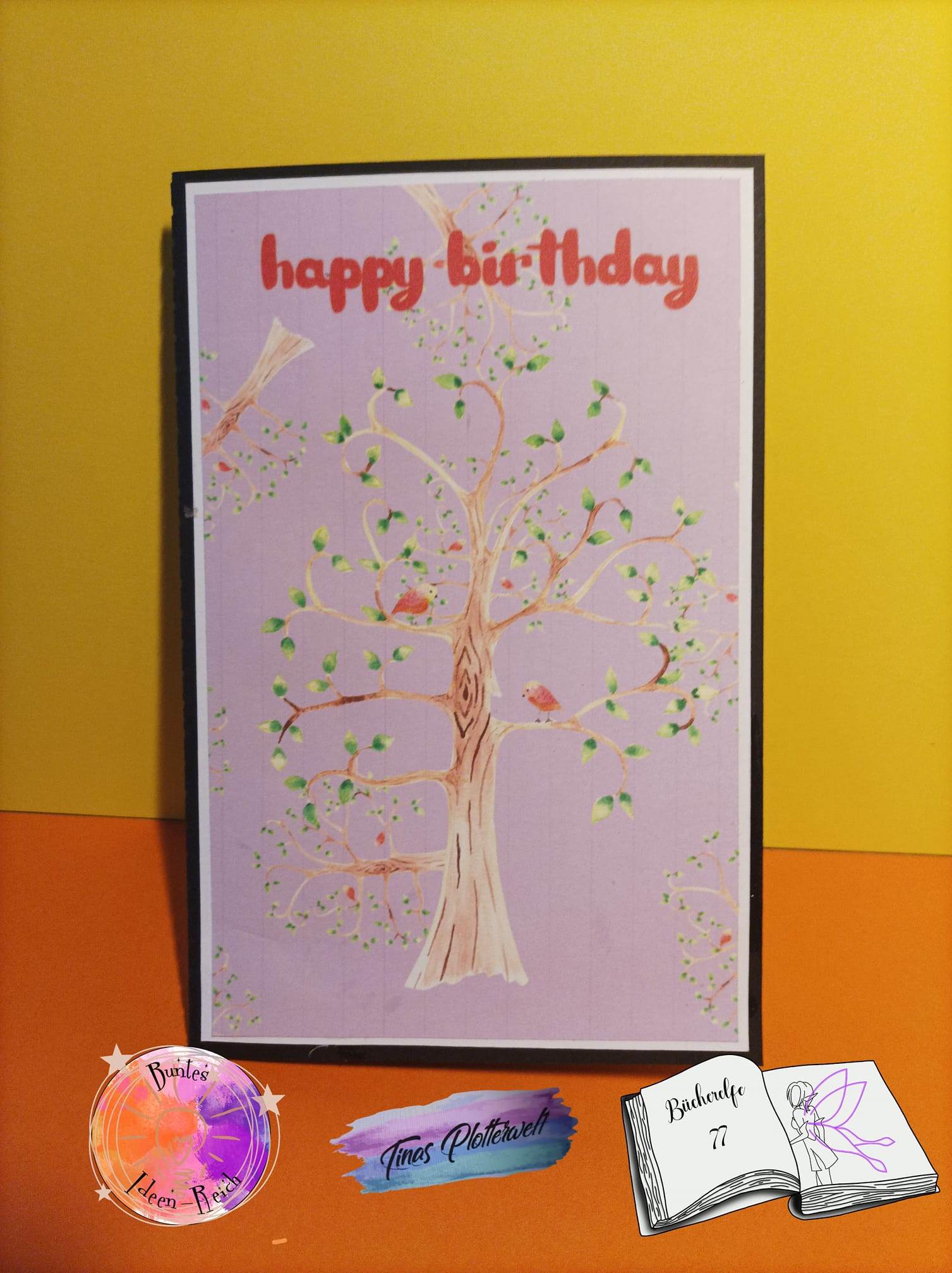 Digiset Baum mit Vögeln Plotten, Sublimation, Drucken - Sewando