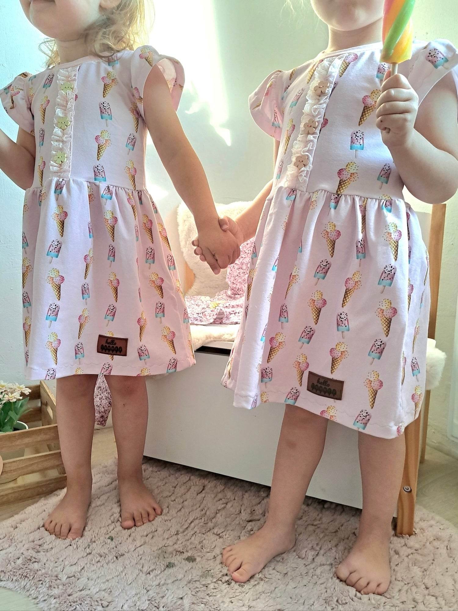 Schnittmuster Kleid / Tunika Raffsucht Gr. 80-140 - Sewando