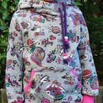 Schnittmuster Hoodie mini JOLINE Gr. 74/80-146/152 + gratis Plotterdatei : - Sewando