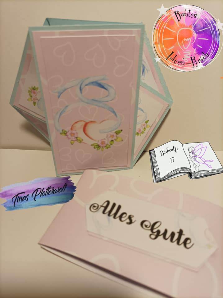 Digiset Herzen mit Blumen Plotten, Sublimation, Drucken - Sewando