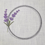 Lavendelrahmen Stickdatei – zarter Rahmen für Monogramme, Namen & Botschaften - Sewando