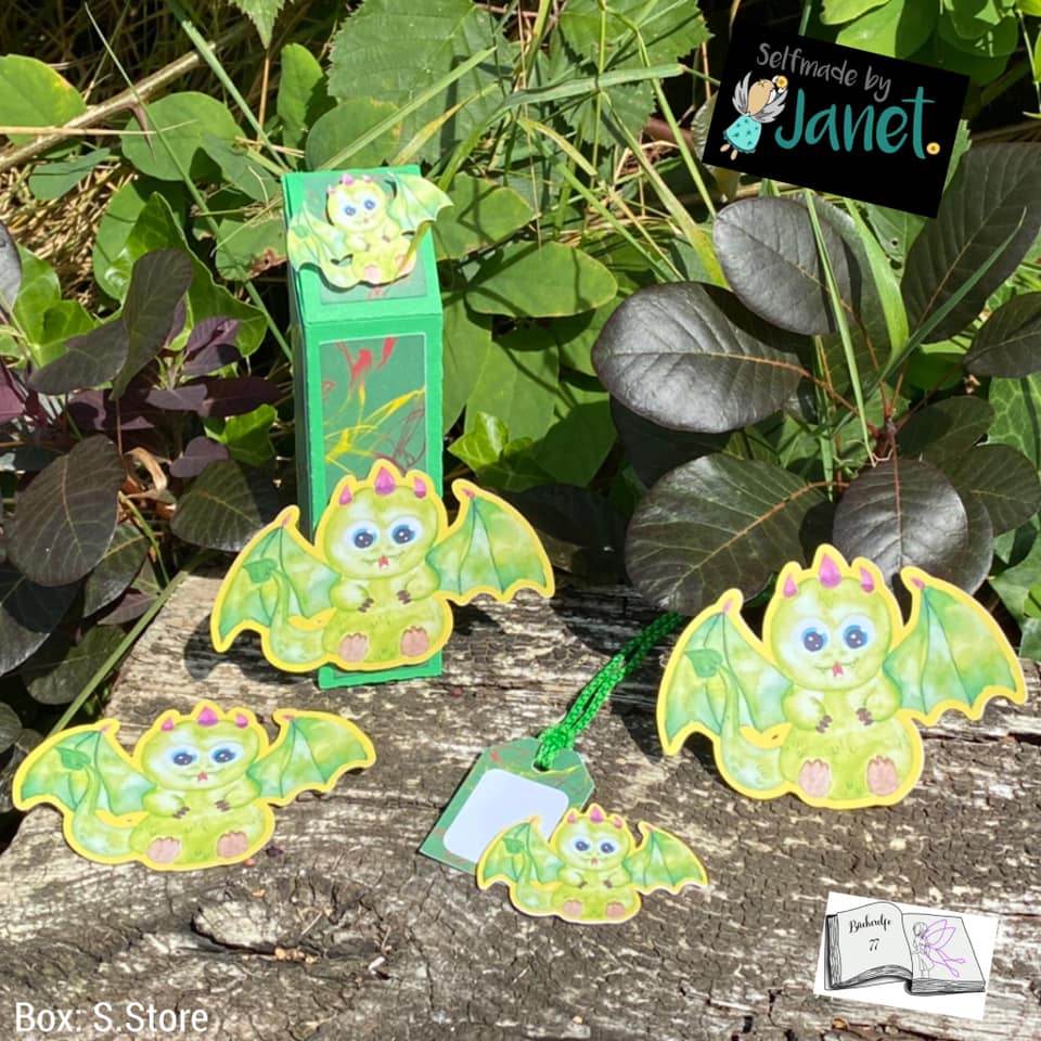 Digiset Drache Herbert Plotten, Sublimation, Drucken - Sewando
