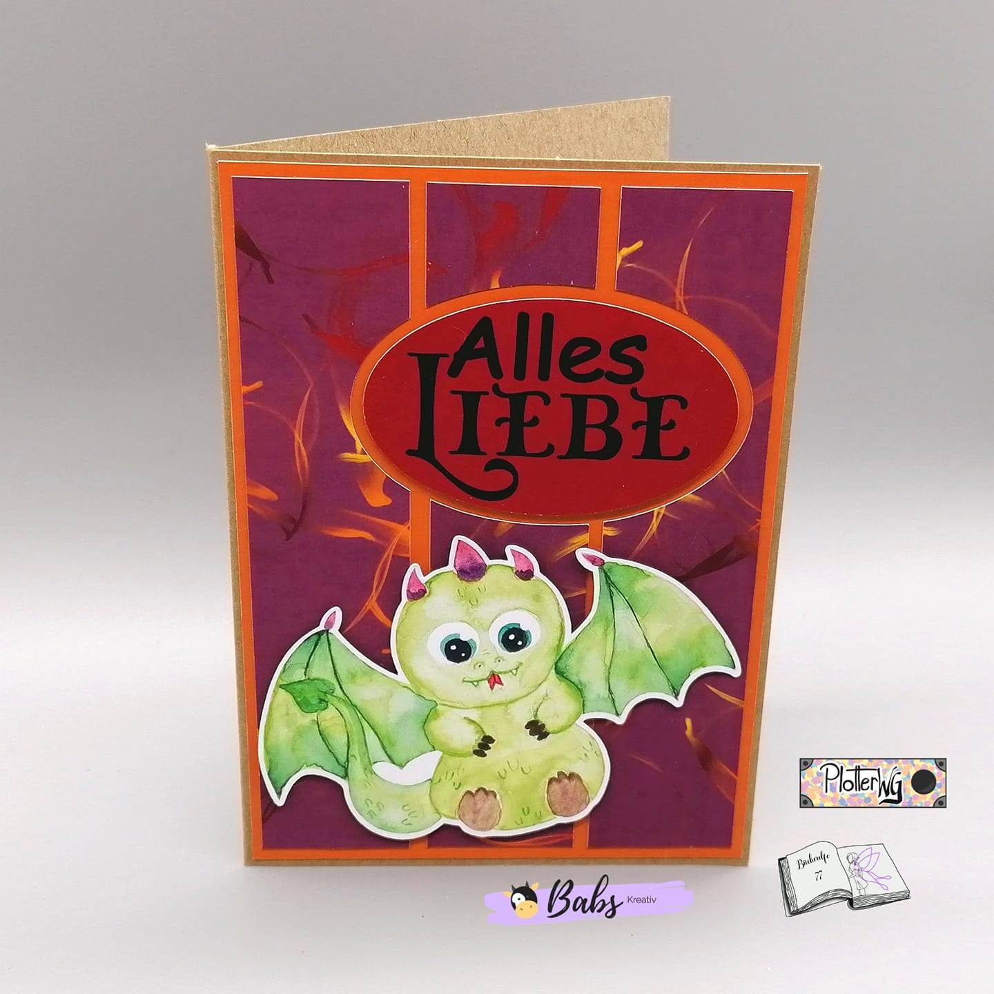 Digiset Drache Herbert Plotten, Sublimation, Drucken - Sewando