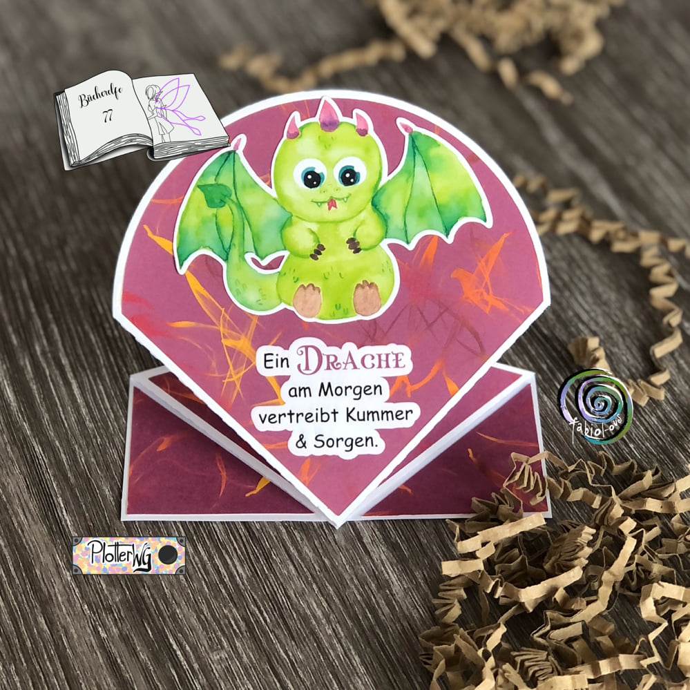 Digiset Drache Herbert Plotten, Sublimation, Drucken - Sewando