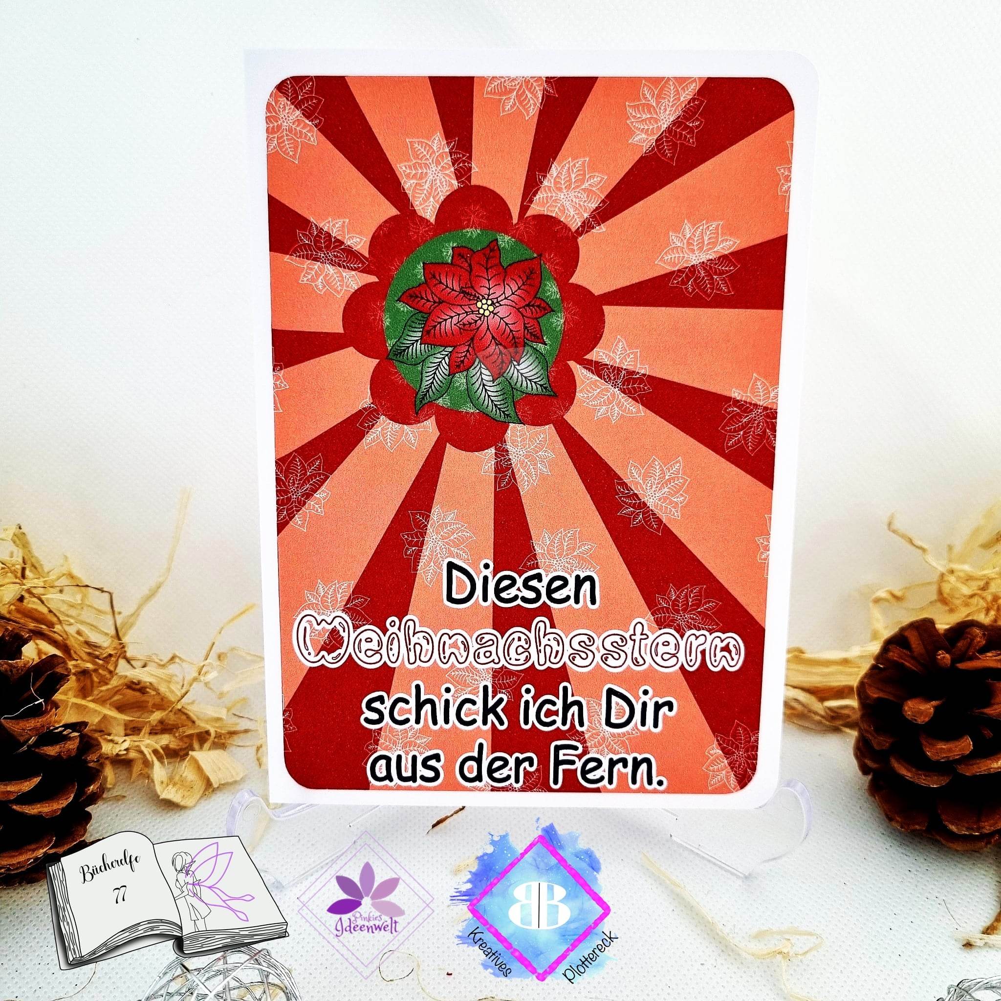 Digiset Weihnachtsstern Plotten, Sublimation, Drucken - Sewando