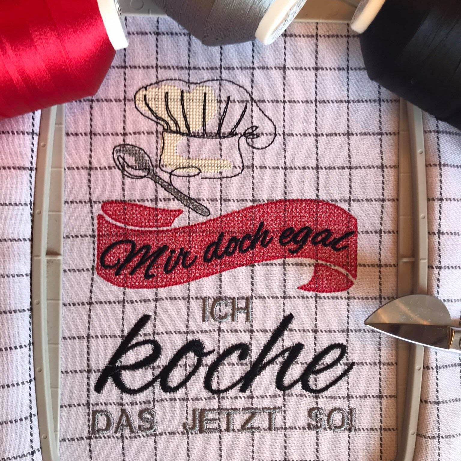 Stickdatei - Mir doch egal, ich koche das jetzt so - Sewando