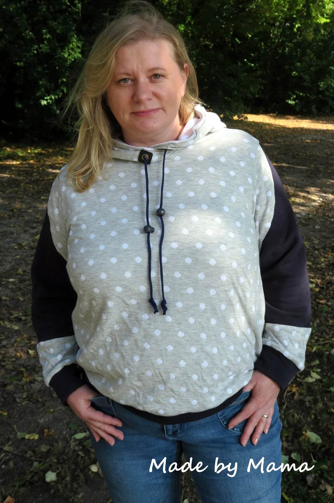 Hoodie(kleid) Leevke Gr. 32-52 inkl. Beamerdatei - Sewando