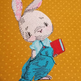 Stickdatei Hase mit Buch – süßes Motiv für Kinder & Schulanfang - Sewando