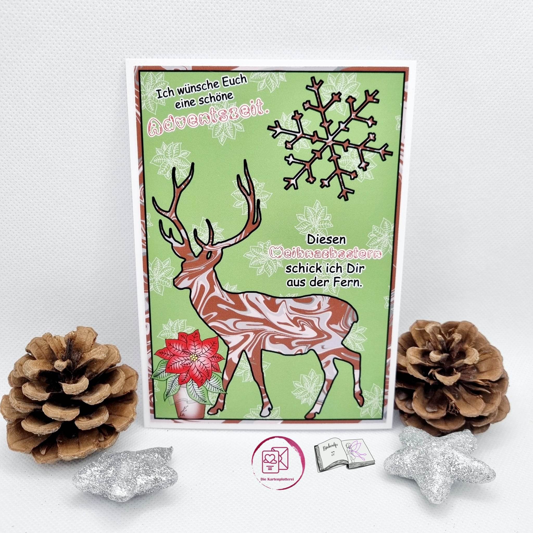 Digiset Weihnachtsstern Plotten, Sublimation, Drucken - Sewando