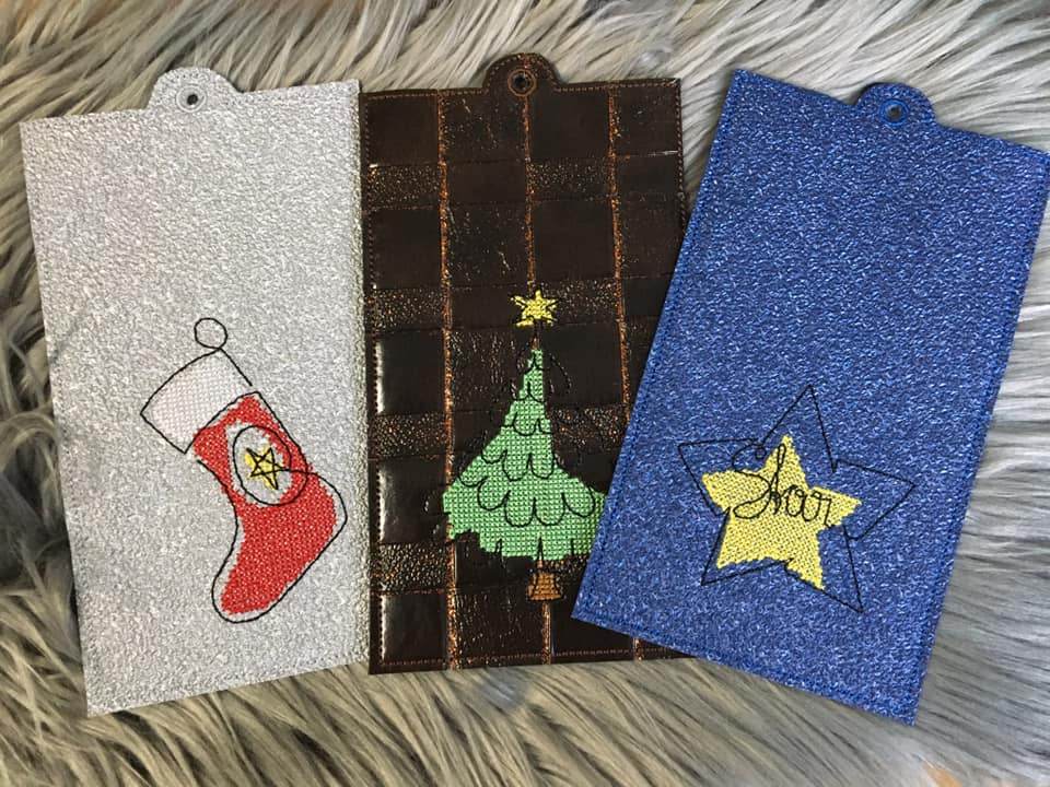 Schokoladen-Hüllen in 4 Größen (Single Line X-Mas) - Sewando