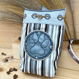 ITH Stickdatei Leckerchenbeutel 18x25, In The Hoop Bag PawButton - Sewando