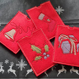 Schokoladen-Hüllen in 4 Größen (Single Line X-Mas) - Sewando