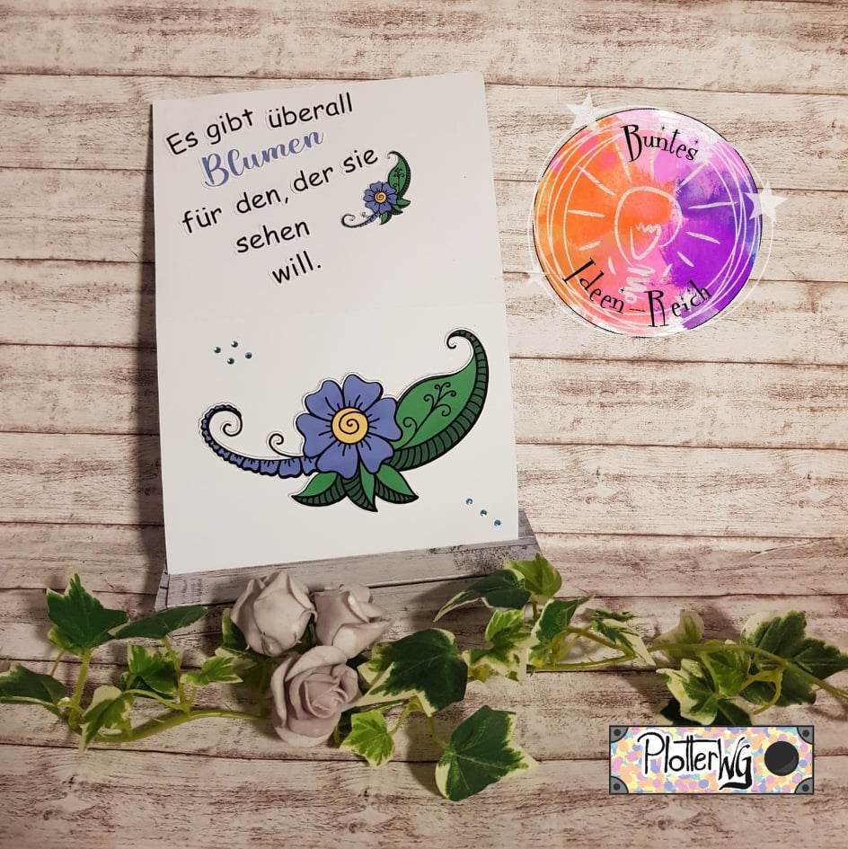 Digiset und Plotterdatei Blumen Tattoo - Sewando