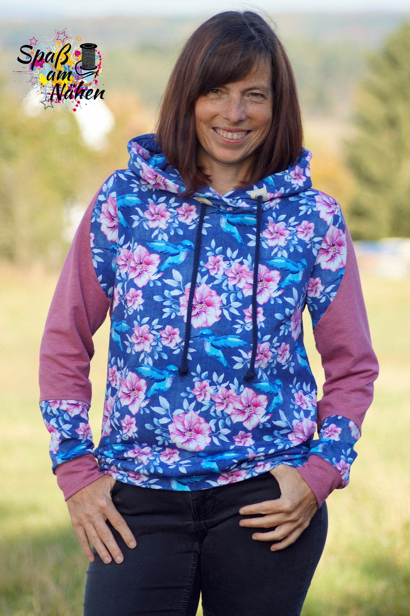 Hoodie(kleid) Leevke Gr. 32-52 inkl. Beamerdatei - Sewando