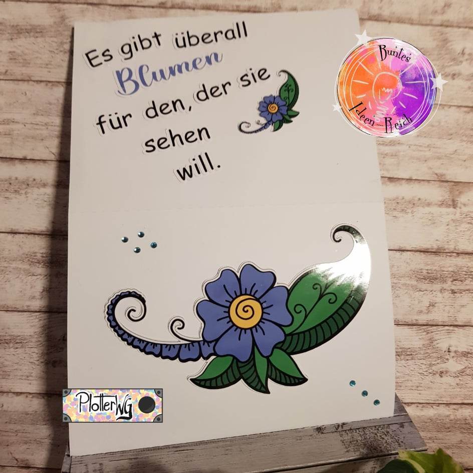 Digiset und Plotterdatei Blumen Tattoo - Sewando