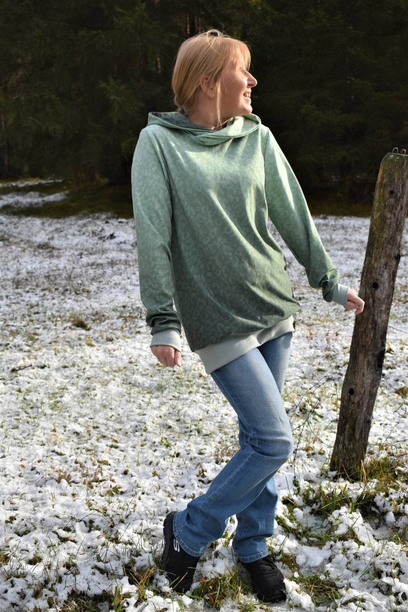 Sannys Boyfriend Hoodie- Gr 32-64 - E-Book und Nähanleitung - Sewando