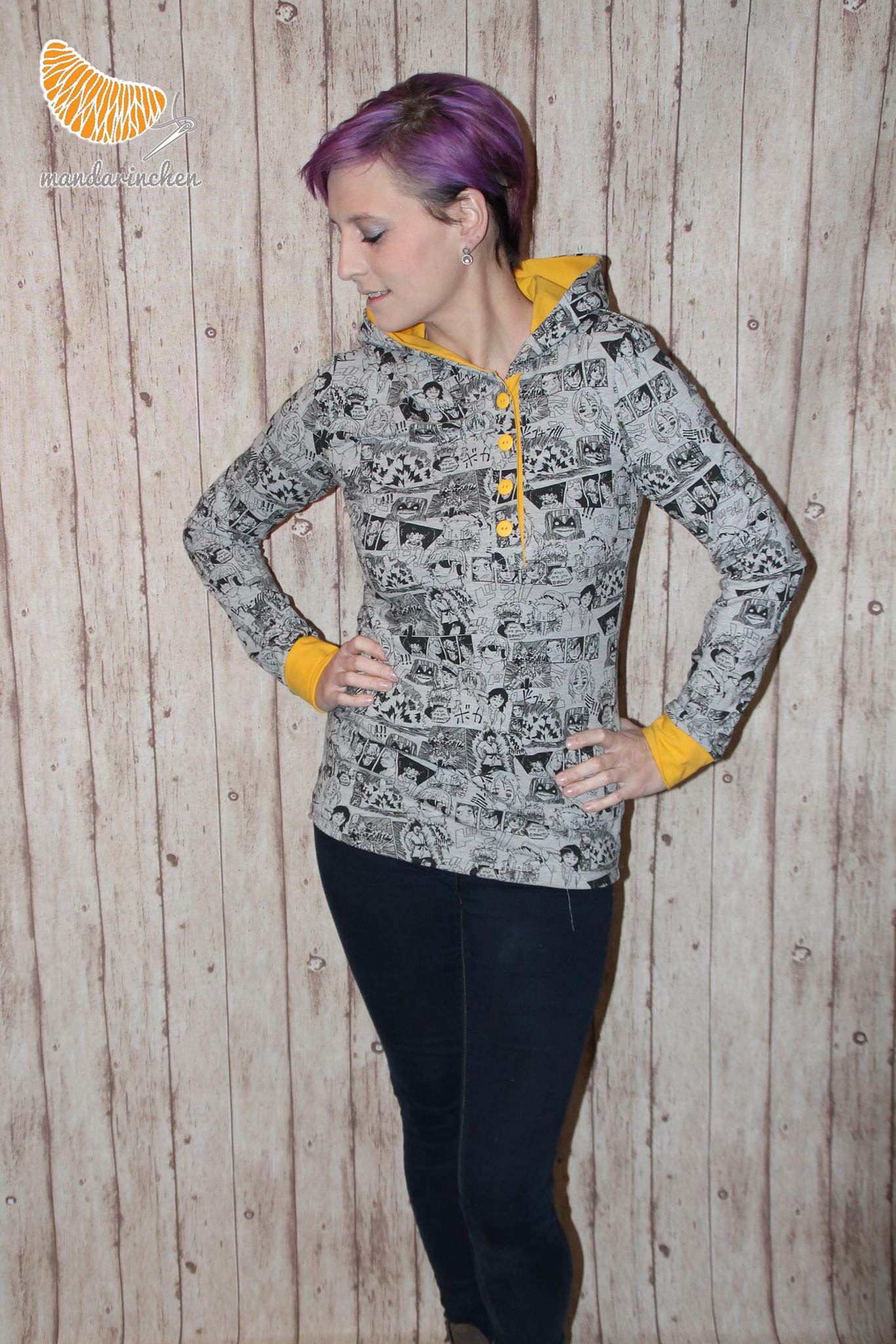 Hoodie Berit Gr. 32-50 Schnittmuster - Sewando