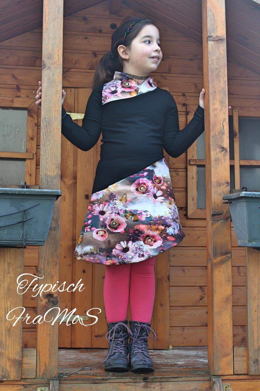 Kleid Lykka Kids Gr. 104-158 Schnittmuster - Sewando