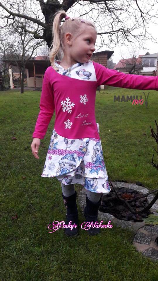 Kleid Lykka Kids Gr. 104-158 Schnittmuster - Sewando